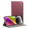 Etui z klapką na Oppo Reno 13 5G Smart Magneto burgundowe
